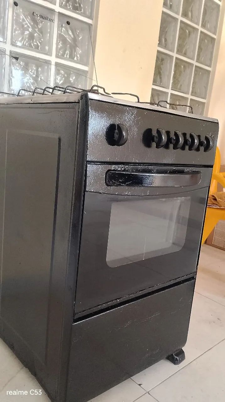 Fogão 4 bocas funcionando perfeitamente entrega grátis são Luís  - Foto 5