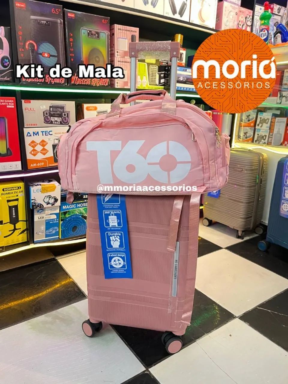 Kit de mala com fraqueia bolsa - Foto 4