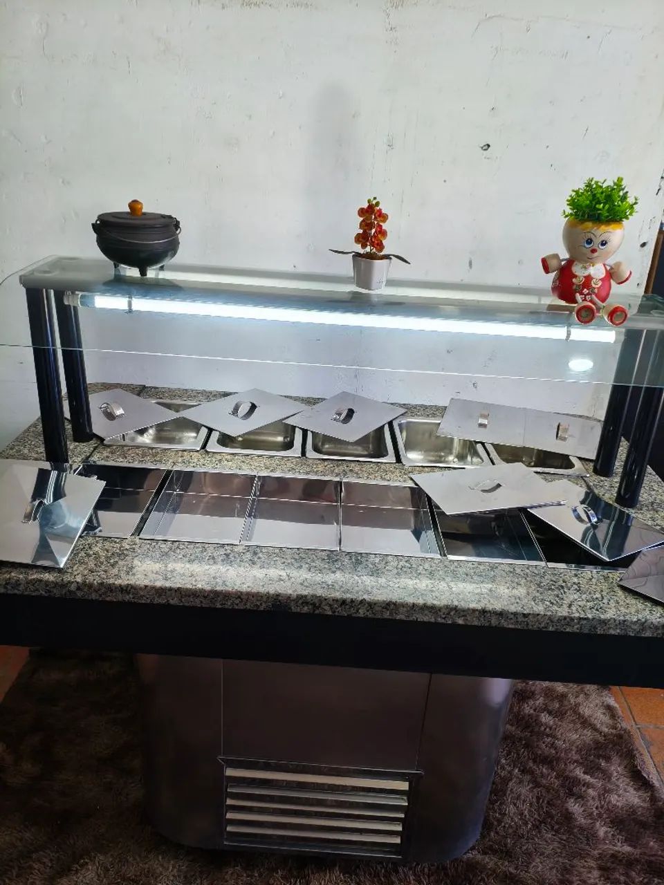 Buffet self service 2em1 salada e comida aquecida  - Foto 3