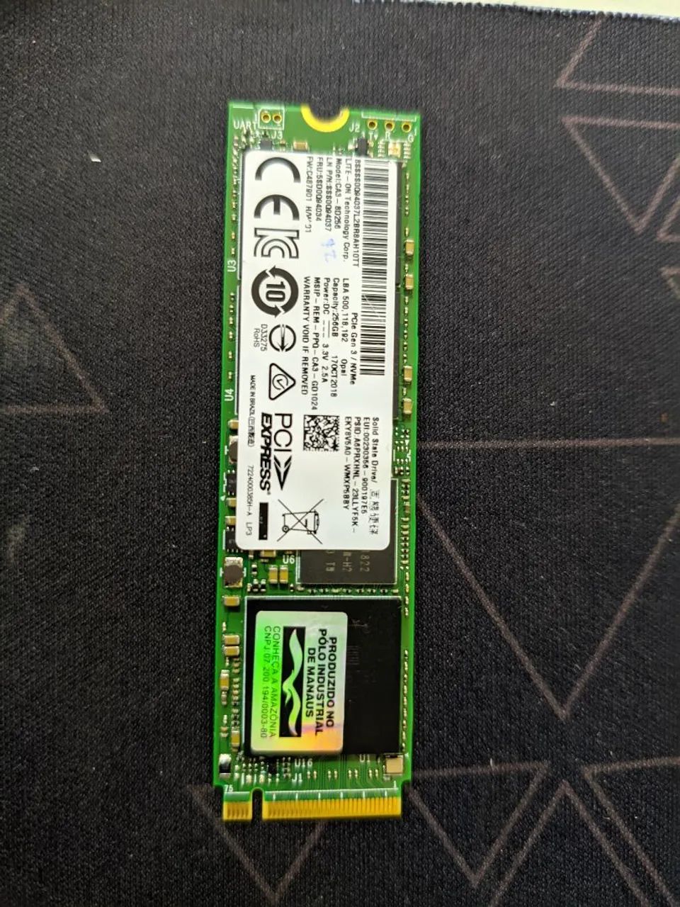 SSD NVME 256gb LiteOn