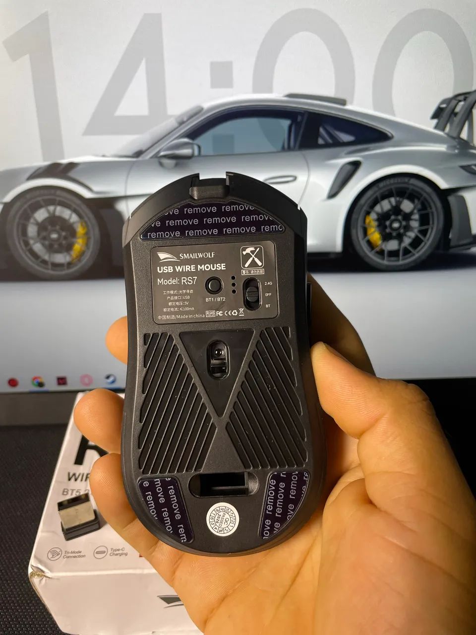 Mouse sem fio SMAILWOLF RS7  - Foto 4