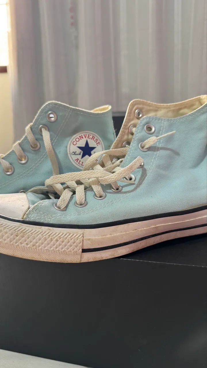Converse All Star tamanho 38, Azul claro