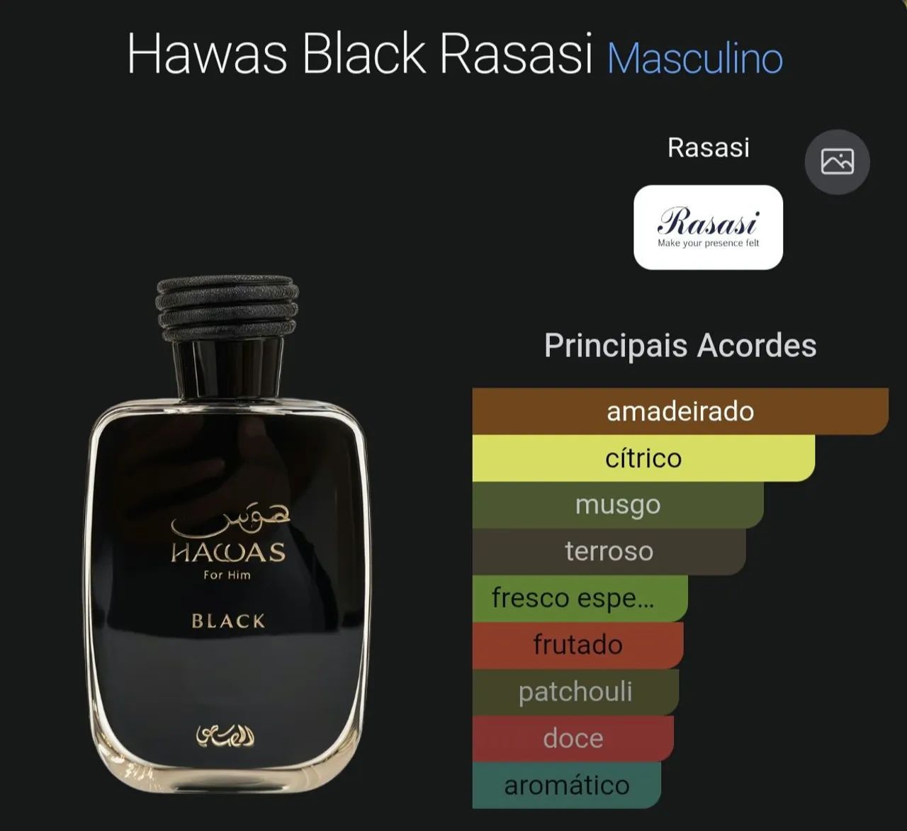 Perfume masculino Hawas black  - Foto 2