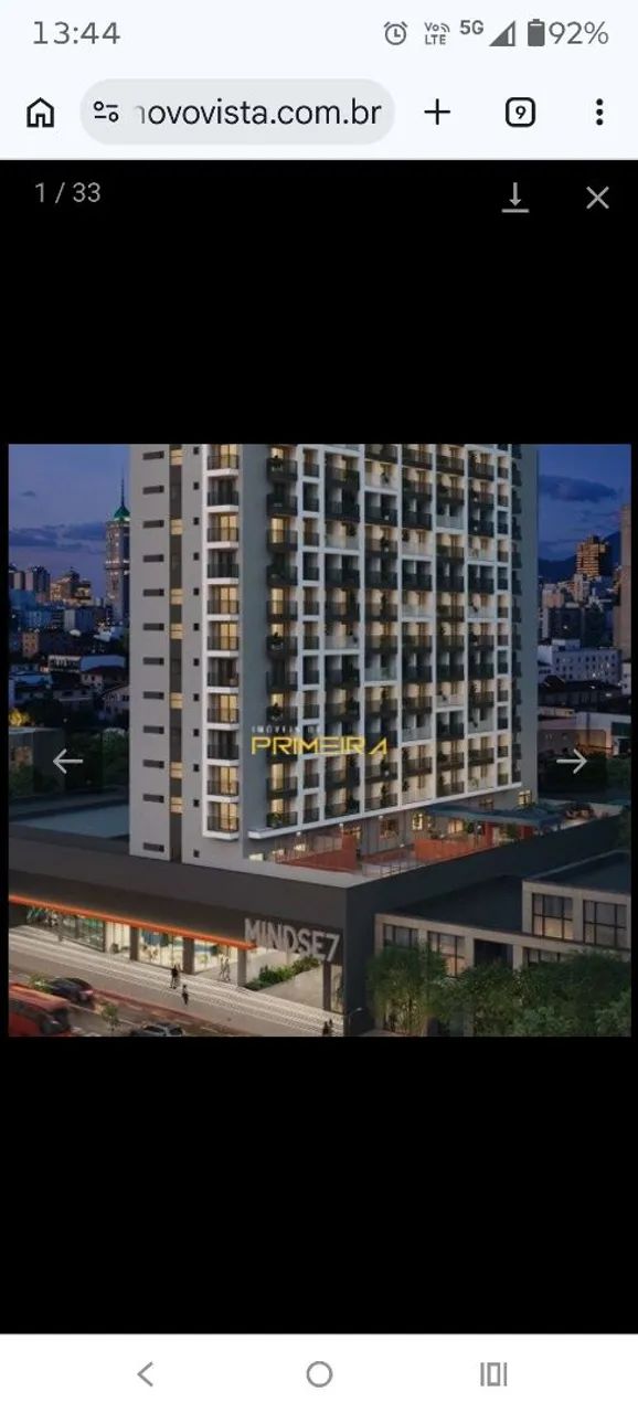 Moderno apartamento 01 quarto Mind7 Vanguard