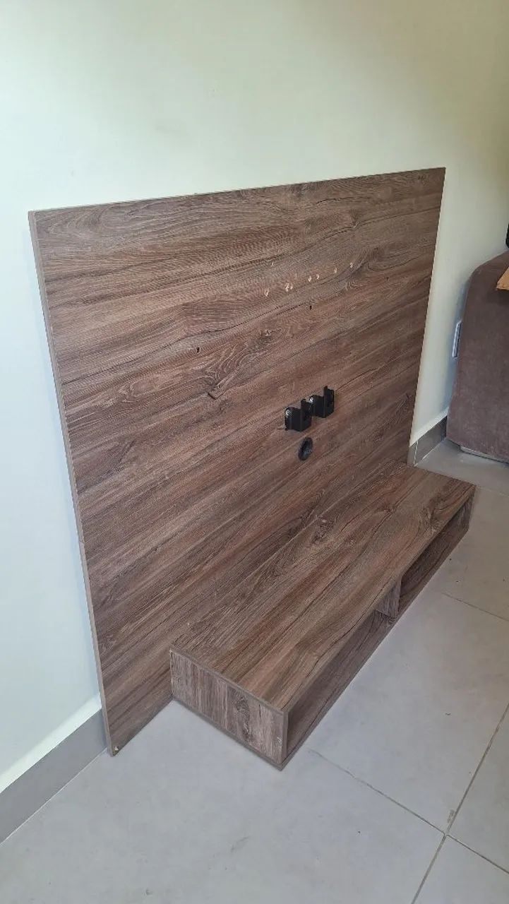 Painel de madeira simples para tv  - Foto 2