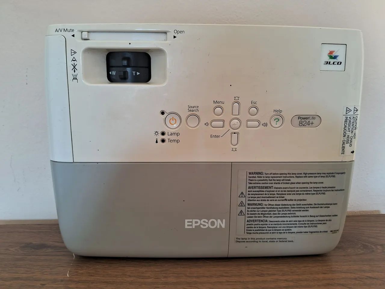 Projetor  Epson  824+ - Foto 4