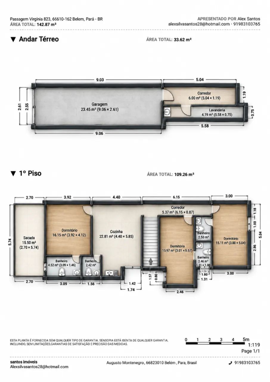 Casa nos altos reformada, 3 suítes e garagem - Curió-Utinga - Foto 2
