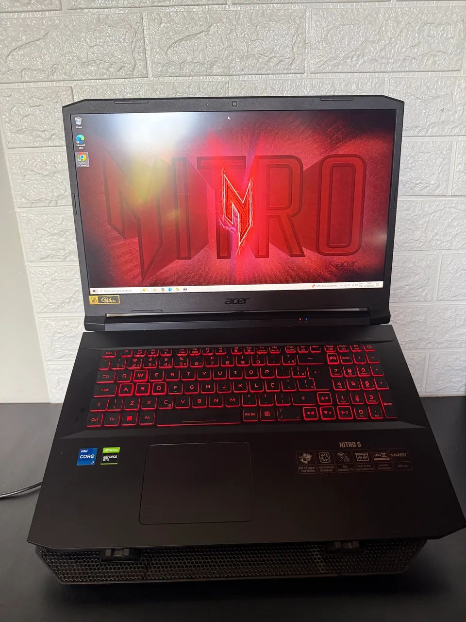 Acer nitro 5 Intel core i7 SSD512 modelo 17.1 polegadas top aceito cartão garantia  - Foto 2