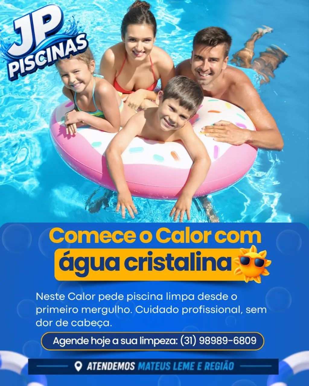 Limpeza de piscina Mateus Leme e região 