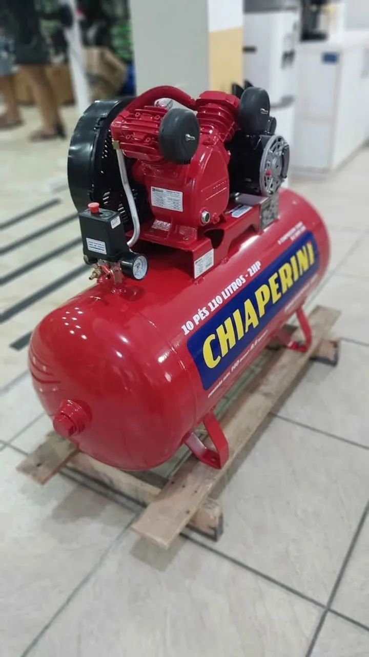 Compressor de ar Chiaperini 110L 140Libras 2hp - Novo/Loja - Foto 3