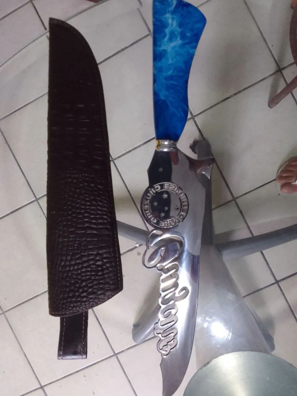 Faca personalizada do Cruzeiro