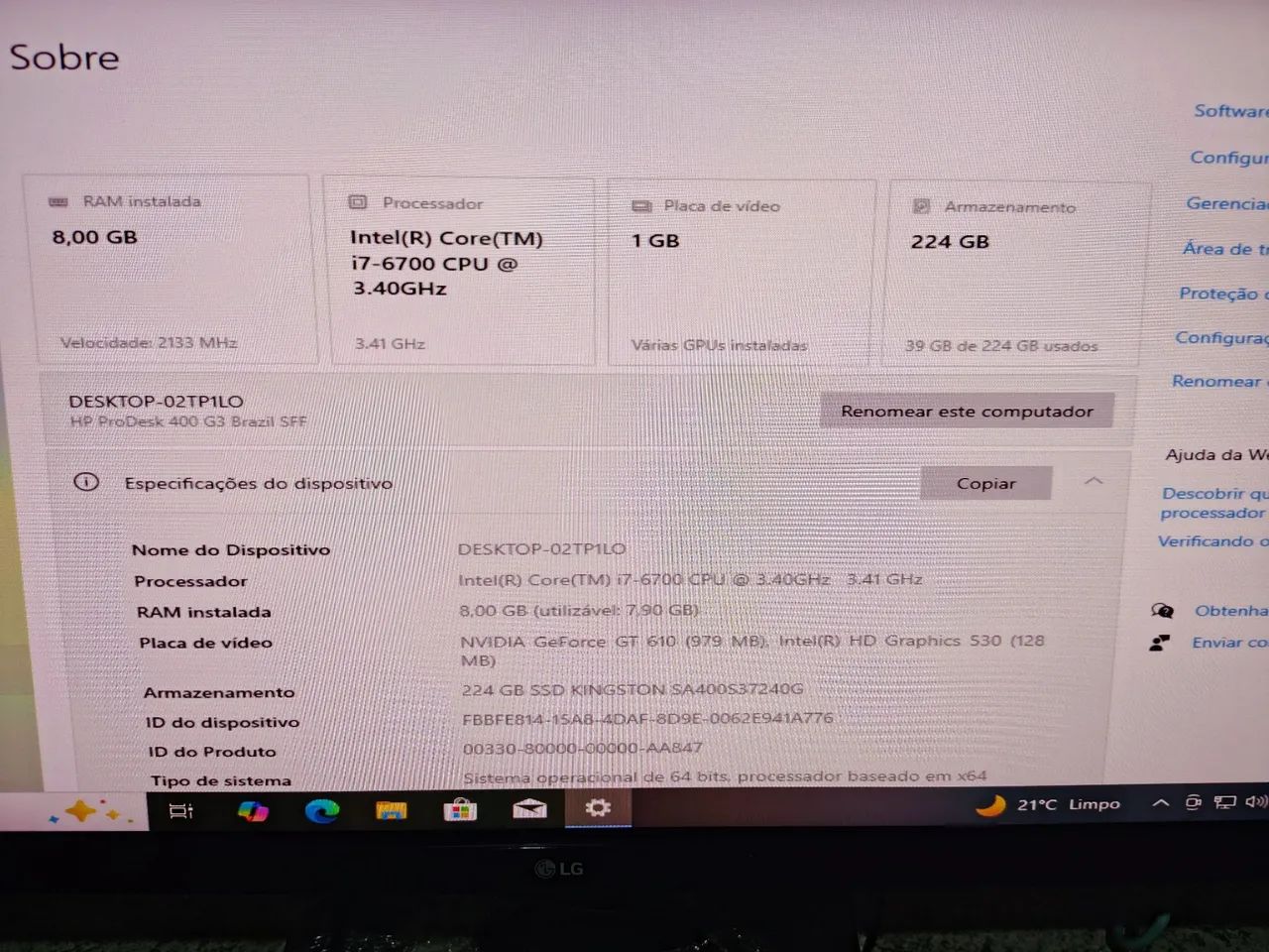 Kit Hp i7  - Foto 2