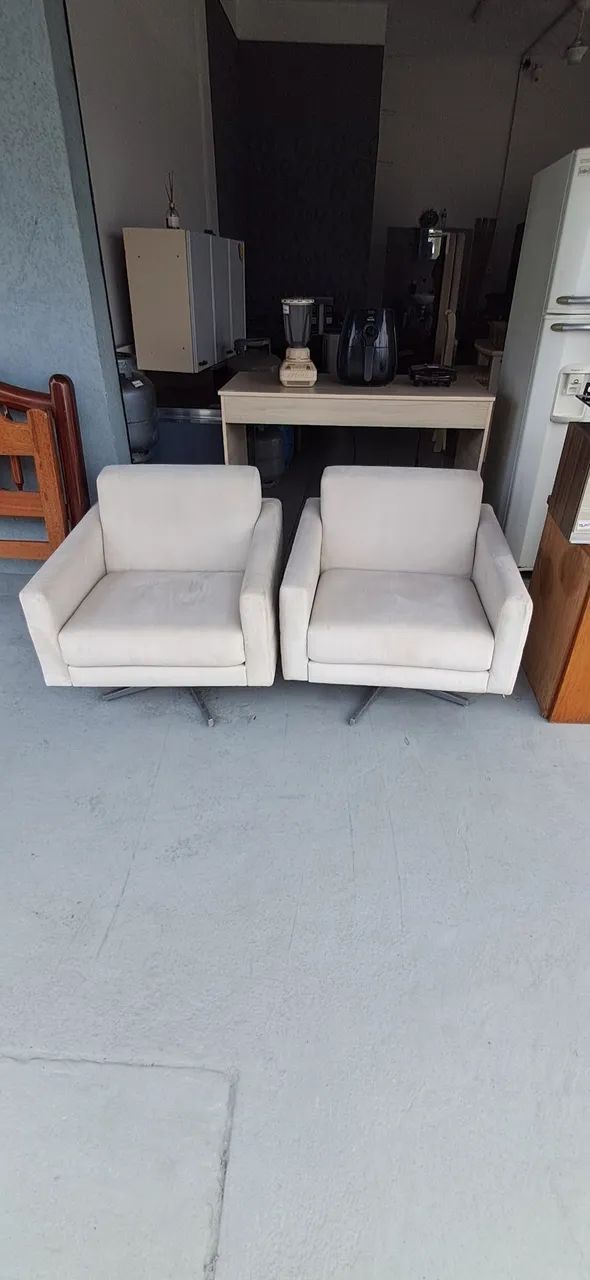 Poltronas brancas modernas  - Foto 4