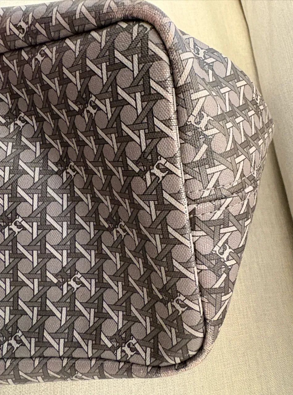 Bolsa Tote Tory Burch com Monograma e Zíper - Foto 6