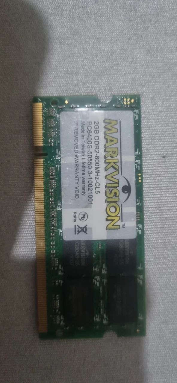 Vendo memória ram DDR2 para notebook 