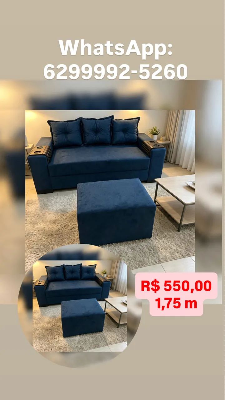 Sofá três lugares (@)