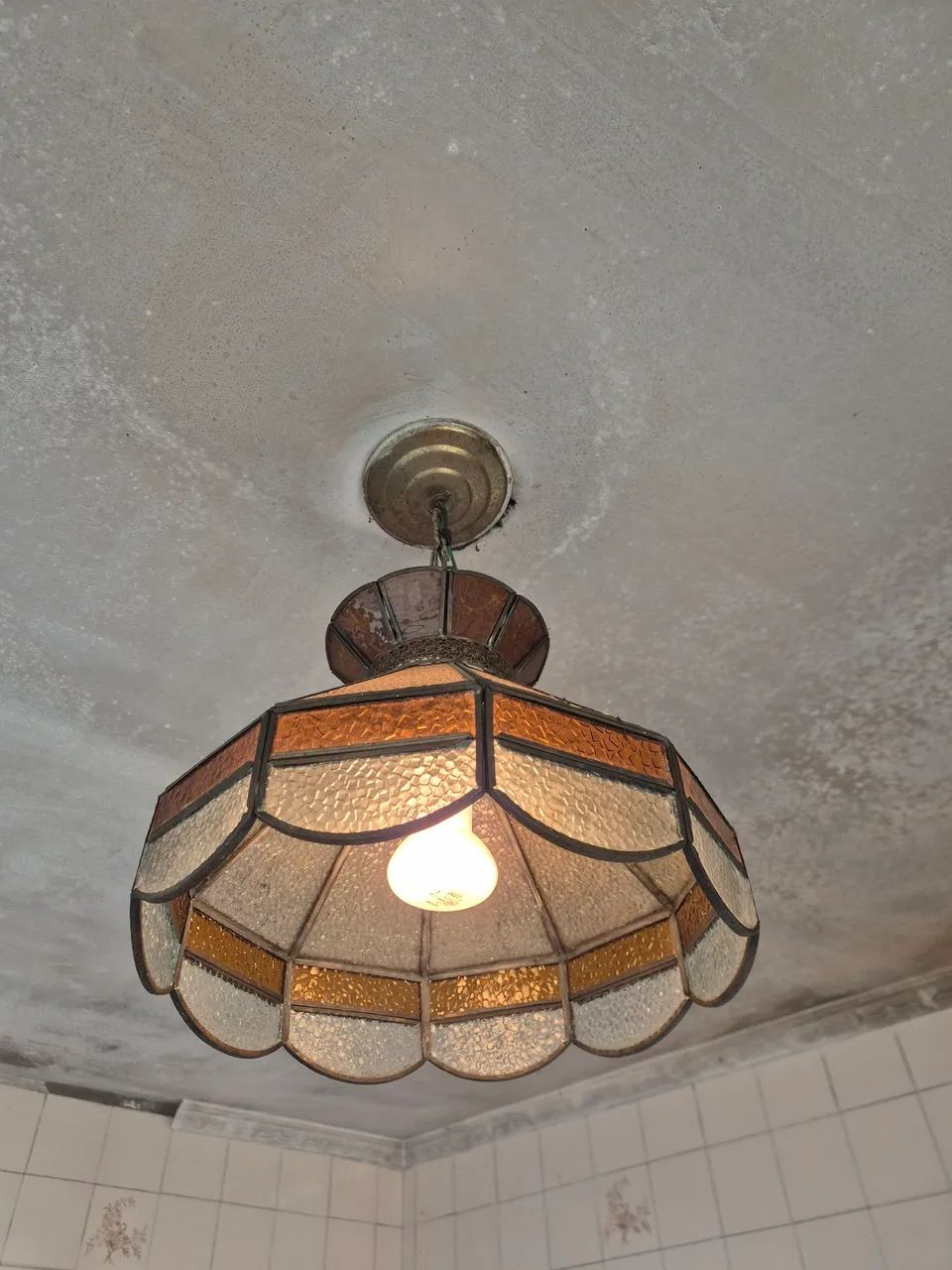 Lustre vitral vintage - Foto 2