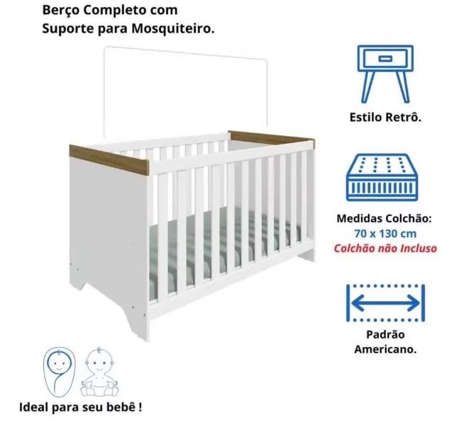 Berço e bebê conforto seminovos - Foto 2