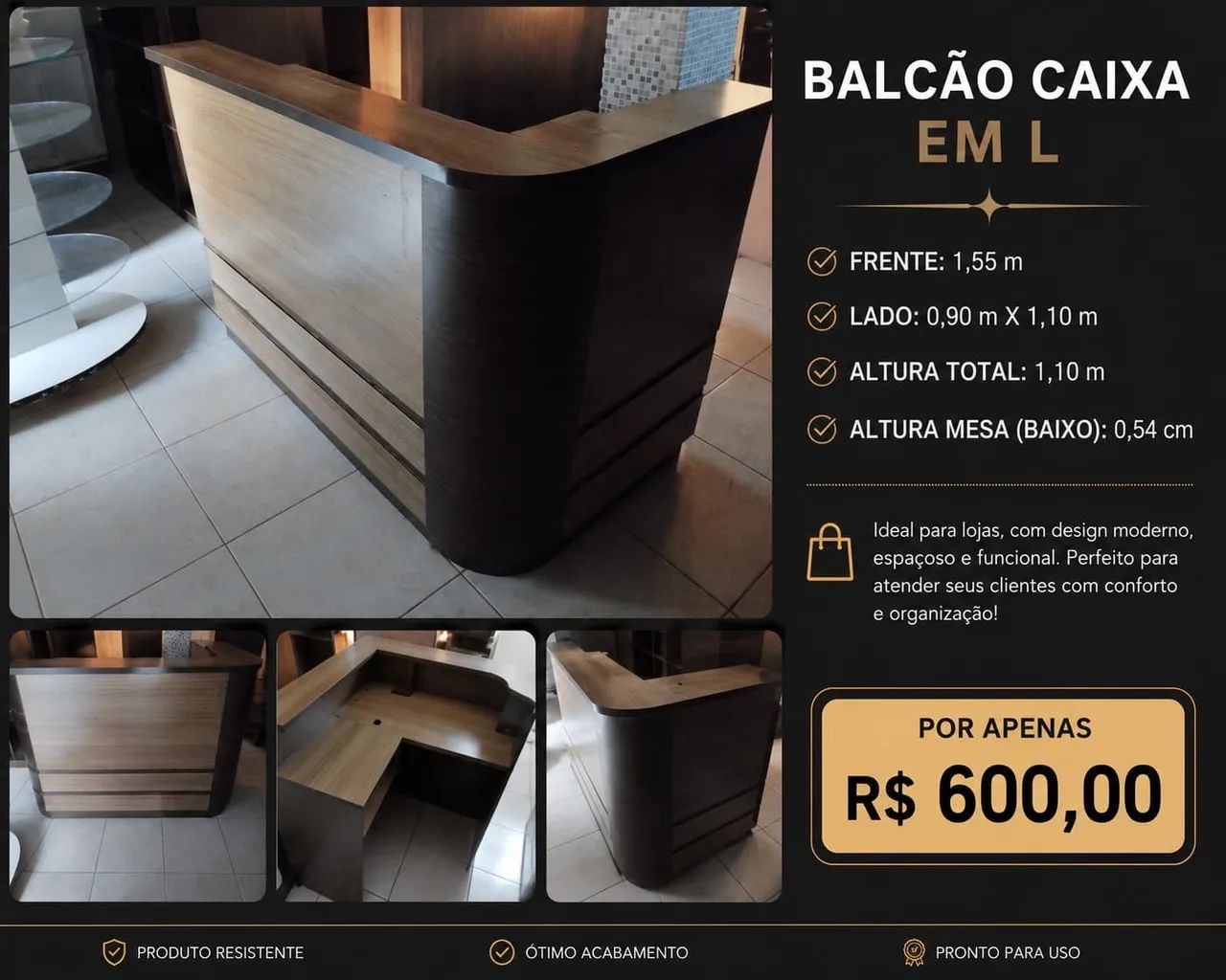 Balcão em L