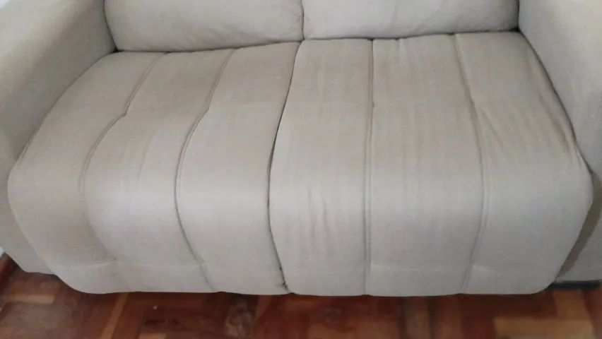 Sofá dois lugares velut cor castor - Foto 5