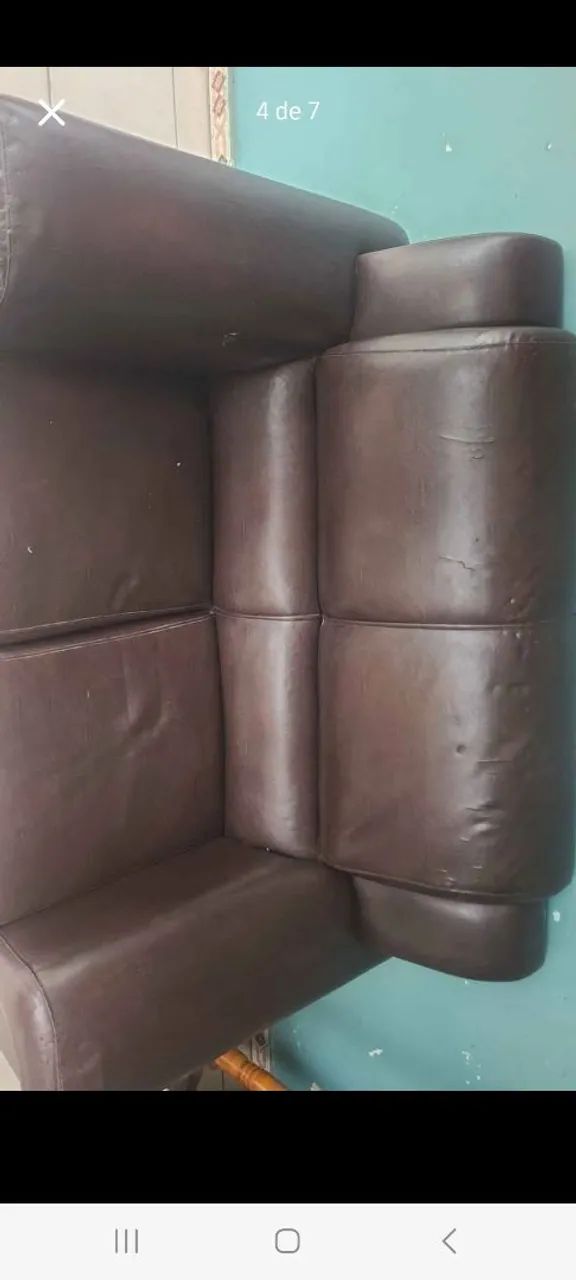 Sofa marrom 2 lugares - Foto 3