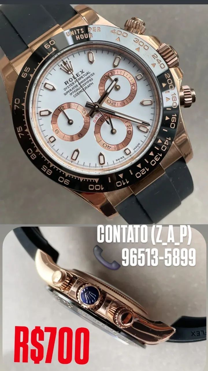 Relógio ROLEX AUTOMÁTICO  - DAYTONA ROSE GOLD ENTREGAMOS 