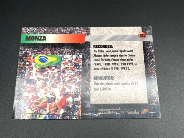 CARD COLECIONAVEL AYRTON SENNA MONZA - Foto 2