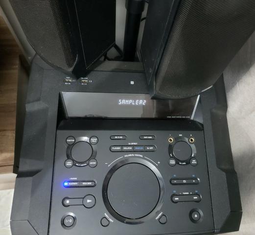 Mini System Sony Mhg-gt5d cm Bluetooth Nfc e Led Multicolorido - Bivolt - Foto 3