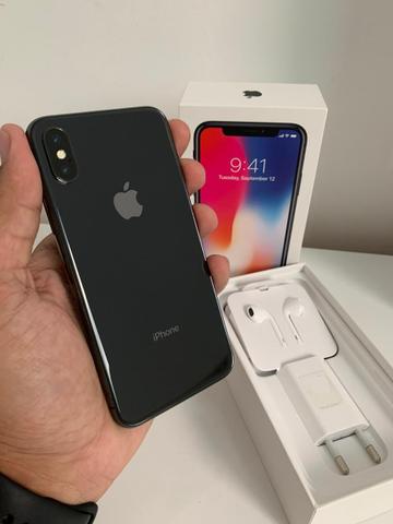IPhone X Cinza espacial 64GB, Tela 5.8 Completo todos os acessórios - Foto 2