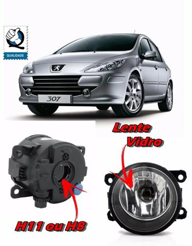 Par Faróis de Milha Peugeot 207 208 307 2012 À 2016 Auxiliar Neblina Vidro - Foto 2