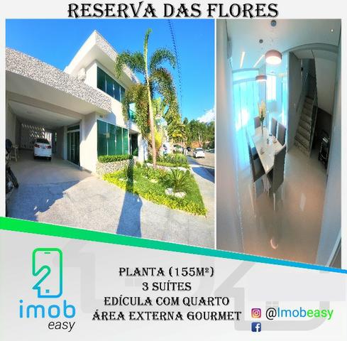 Casa Reserva das Flores, 3 suítes, área externa gourmet com piscina