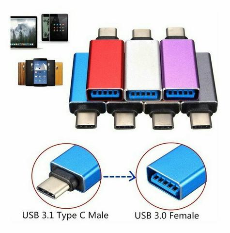 Otg Tipo C Adaptador Usb 3.0 Fêmea Usb 3.1 Celular Notebook - Foto 3