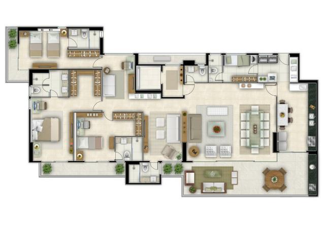 Campobelo, Apartamento no Cocó com 220mts, cozinha e varanda gourmet - Foto 2