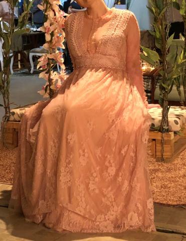 Vestido rosé rosa festa madrinha formanda - Foto 5