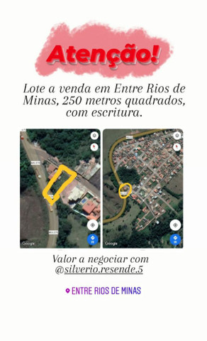 Lote em Entre Rios de Minas