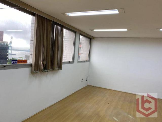 Sala, 149 m² - venda por R$ 600.000 ou aluguel por R$ 3.500/PACOTE mês - Centro - Santos/S - Foto 2