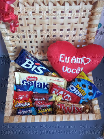 Cestas de chocolate e guloseimas - Foto 2
