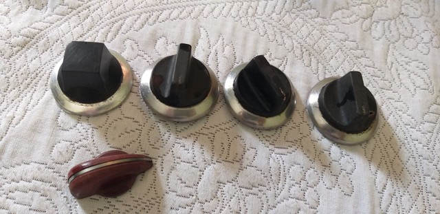 Kit de botões fogão antigo cosmopolita dako plástico alumínio 