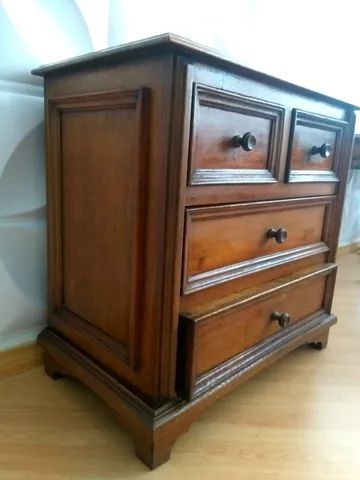 Gaveteiro de madeira maciça 60x40 e 65 cm de altura - Foto 4