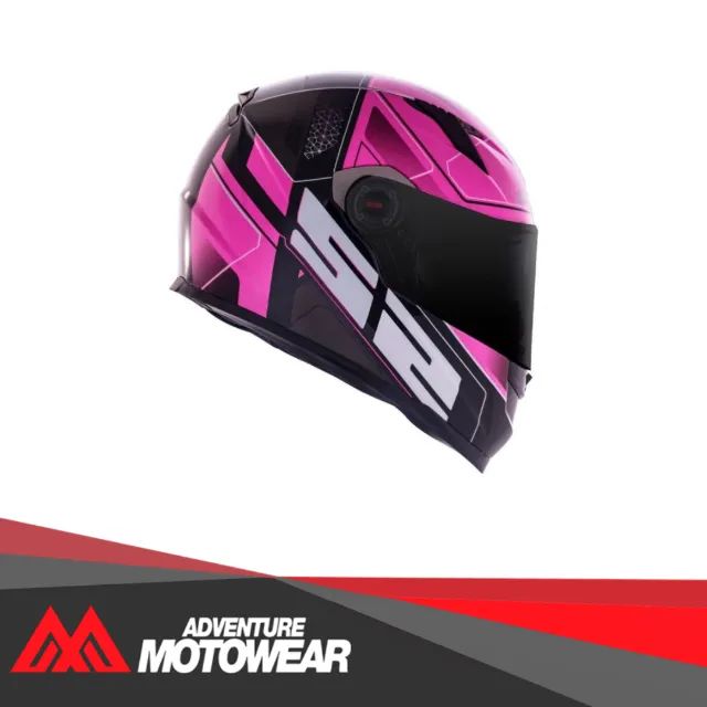 CAPACETE LS2 FF358 ULTRA PRETO/ROSA