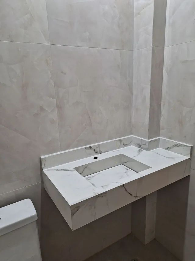 Porcelanato esculpido.