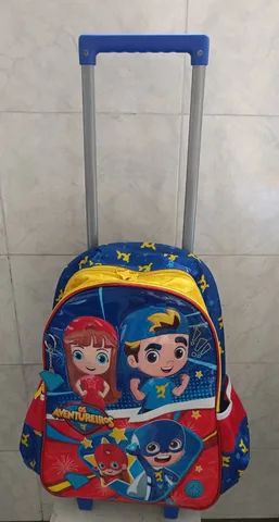 Mochila Infantil Escolar Luccas Neto Rodinha Aventureiros