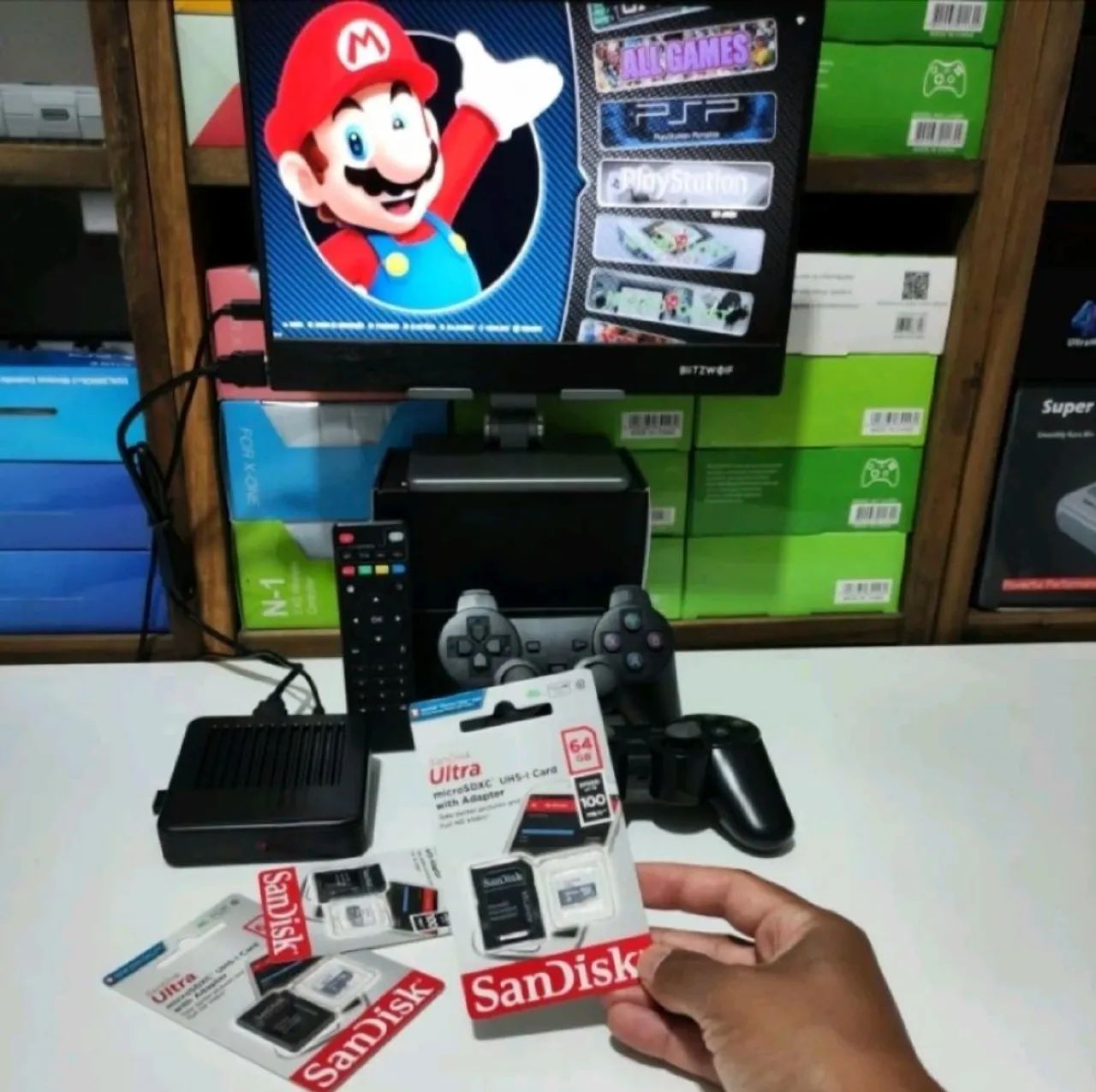 Cartão sd com jogos