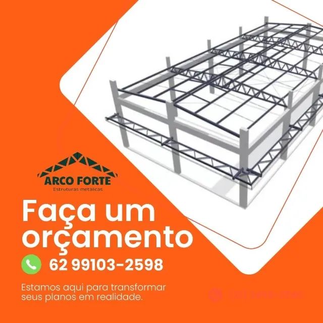 OFERTA DE GALPAO 300 M2  NOVO  ARCO FORTE ESTRUTURAL - Foto 3