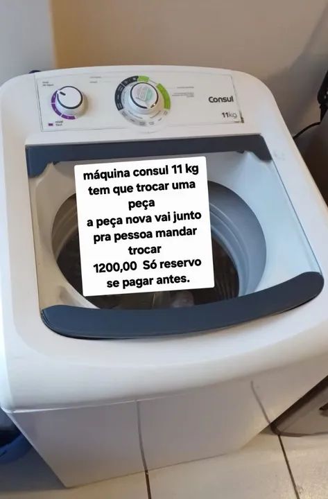 Máquina de lavar consul 11 kg