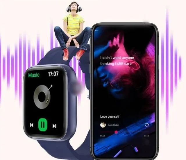 Smart Watch T168, HD Touch Screen, Chamada Bluetooth, foto, Android e IOS - Foto 3