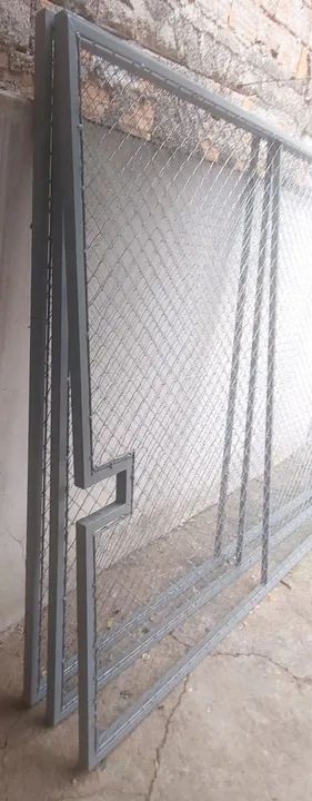 Portão 3 peças juntas ou divisoria de ferro galvanizado - Foto 3