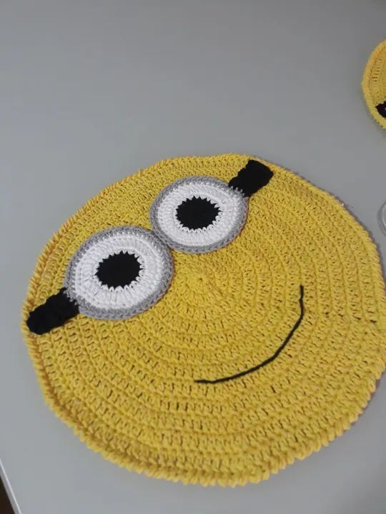 Jogo Americano Crochê Minion