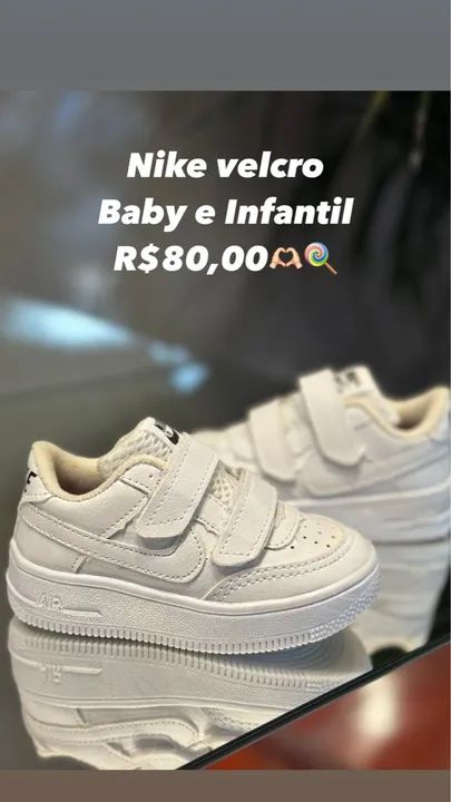 Tenis velcro baby bebe e infantil 