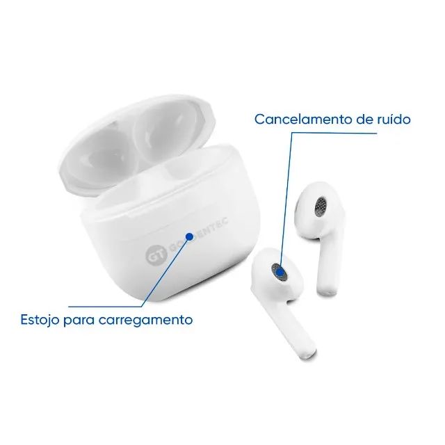 Fone TWS Bluetooth GT Free Branco - WZetta - Foto 5